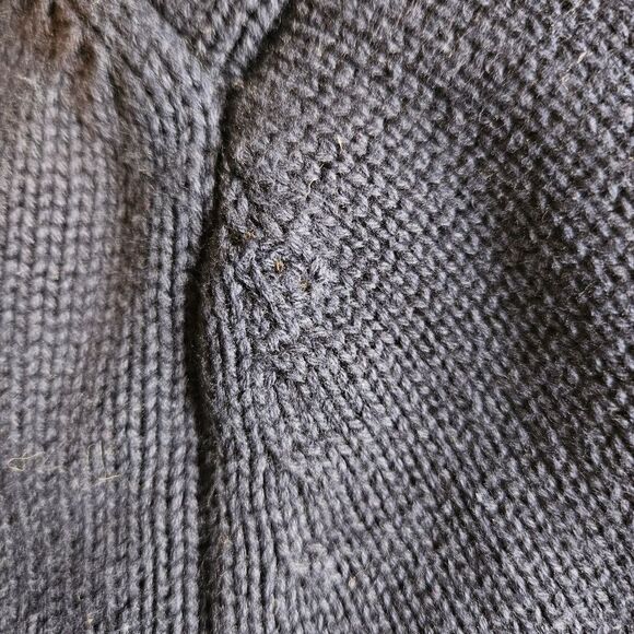 GAP Toggle Shawl Collar Cardigan Men's Small Nautical Navy Rustic Preppy Striped - Picture 6 of 7